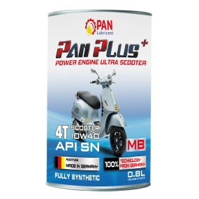 DẦU NHỚT XE MÁY CAO CẤP – XE TAY GA – SN 10W40 – 0.8 LÍT– PAN PLUS+