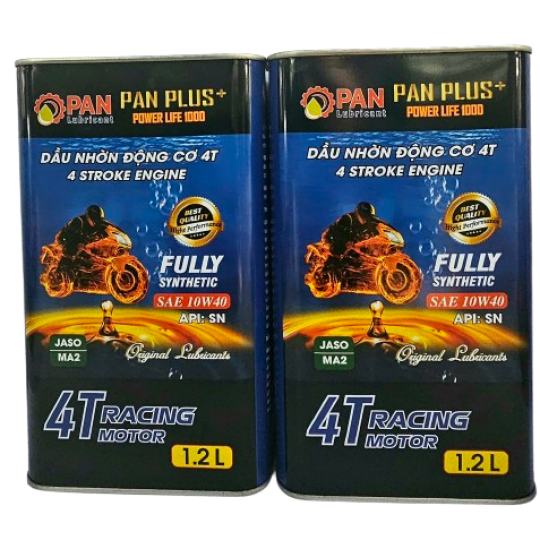 DẦU NHỚT XE MÁY CAO CẤP – XE SỐ – SN 10W40 – 1.2 LÍT– PAN PLUS+