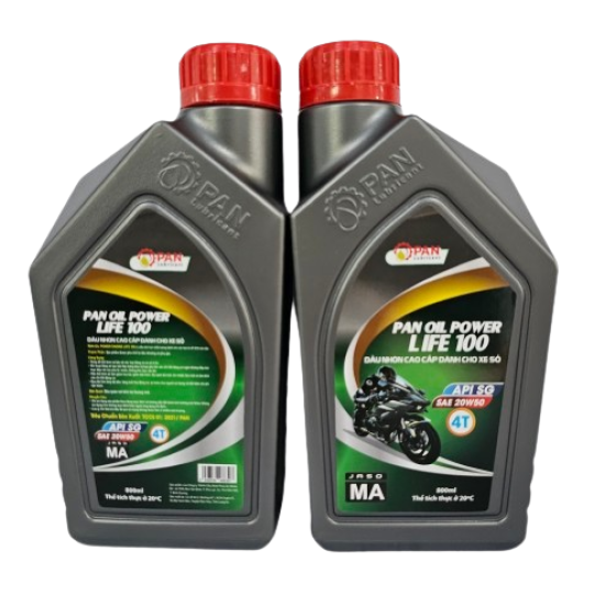 DẦU NHỚT XE MÁY 4T – XE SỐ – SG 20W50 – 0.8 LÍT– PAN OIL
