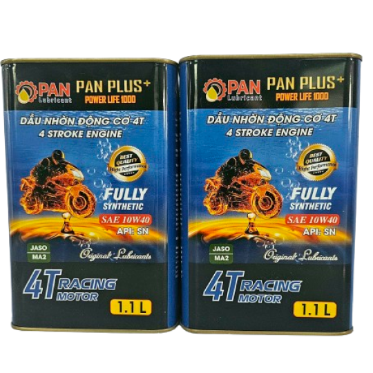 DẦU NHỚT XE MÁY CAO CẤP – XE SỐ – SN 10W40 – 1.1 LÍT– PAN PLUS+