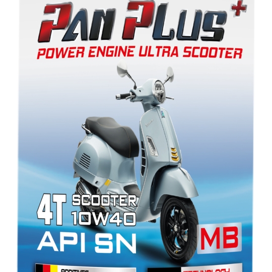 DẦU NHỚT XE MÁY CAO CẤP – XE TAY GA – SN 10W40 – 0.8 LÍT– PAN PLUS+