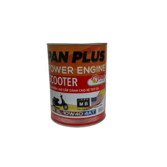 DẦU NHỚT XE MÁY CAO CẤP – XE TAY GA – SL 10W40 – 0.8 LÍT– PAN PLUS