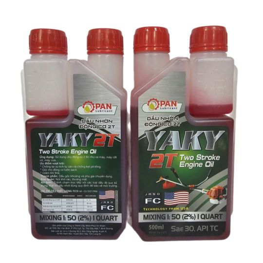 DẦU NHỜN ĐỘNG CƠ 2T YAKY– SAE 30 – API TC – JASO FC – 500ML