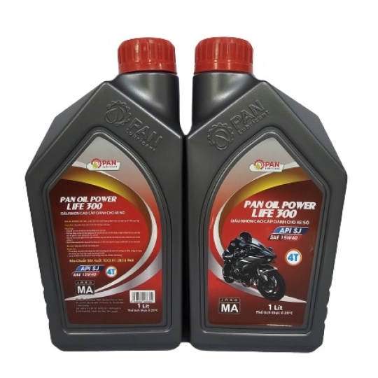 DẦU NHỚT XE MÁY 4T – XE SỐ – SJ 15W40 – 1 LÍT– PAN OIL