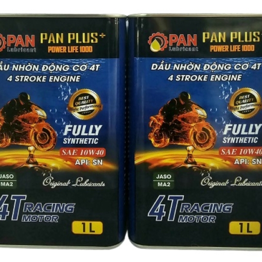 DẦU NHỚT XE MÁY CAO CẤP – XE SỐ – SN 10W40 – 1 LÍT– PAN PLUS+