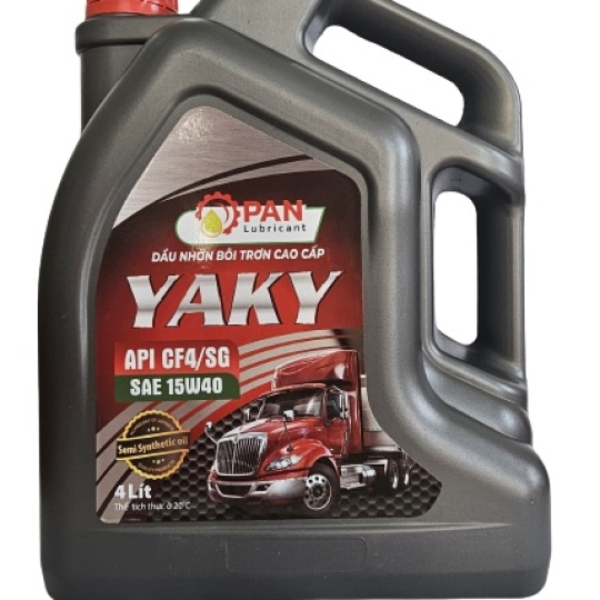 DẦU ĐỘNG CƠ XE Ô TÔ 4T – YAKY CF4 15W40 – 4 LÍT