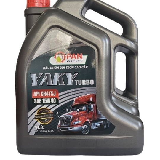 DẦU ĐỘNG CƠ XE Ô TÔ 4T – YAKY CH4 15W40 – 4 LÍT