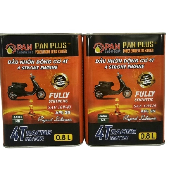 DẦU NHỚT XE MÁY CAO CẤP – XE TAY GA – SN 10W40 – 0.8 LÍT– PAN PLUS+