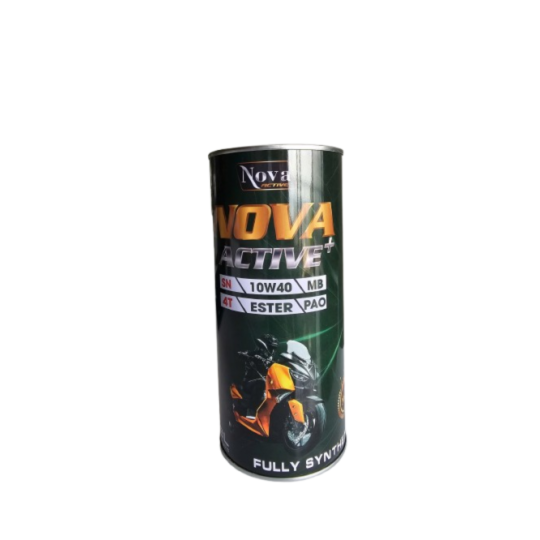 DẦU NHỚT XE MÁY CAO CẤP – XE TAY GA – SN 10W40 – 0.8 LÍT– NOVA ACTIVE+